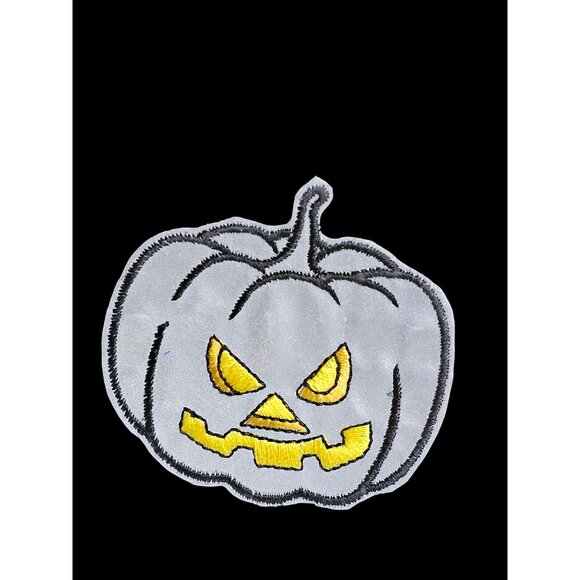Reflective Safety Pumpkin Patch Stick-On Or Iron-On By Therm O Web - Picture 2 of 3